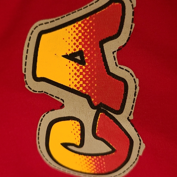 Disney Pixar Cars red button down long sleeved cotton shirt - Picture 5 of 6